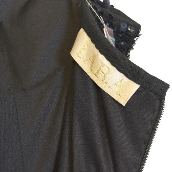 NWT LARA Black Sequin Midi Dress Style 29347 | Size 6 Cocktail Formal - Picture 13 of 13
